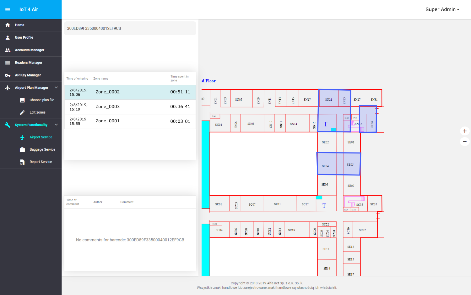 Project PoC “IoT-4-Air” (Airport luggage tracking system)